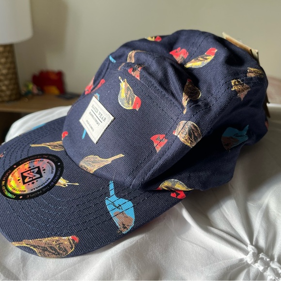 Maker Wear Put a Bird On It J.J. Spectre 5 Panel Hat Cap Navy Blue - Picture 9 of 10